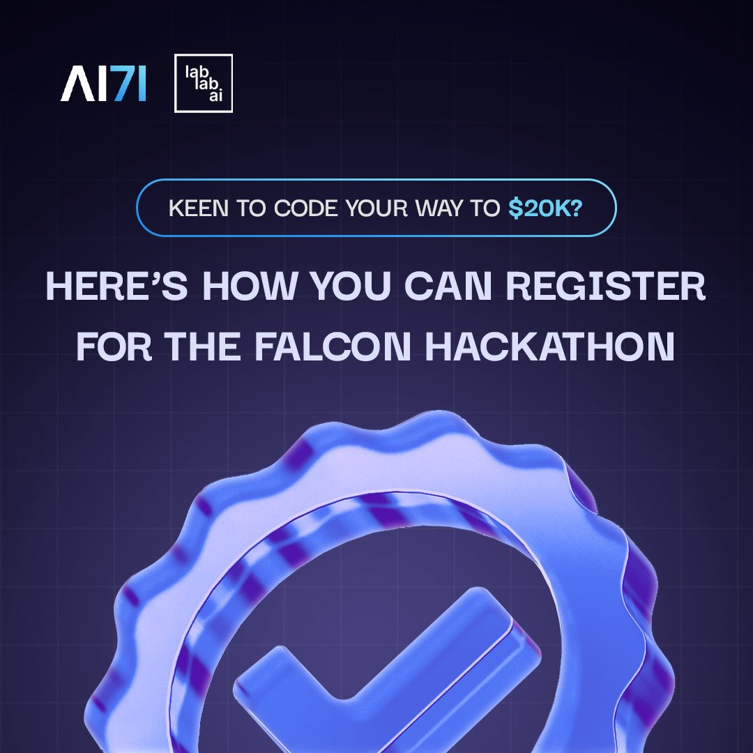 ai71official's tweet image. Ready to make your mark in the Falcon Hackathon? Follow these simple steps to get started.
@lablabai
#AI71 #FalconHackathon #APIHub