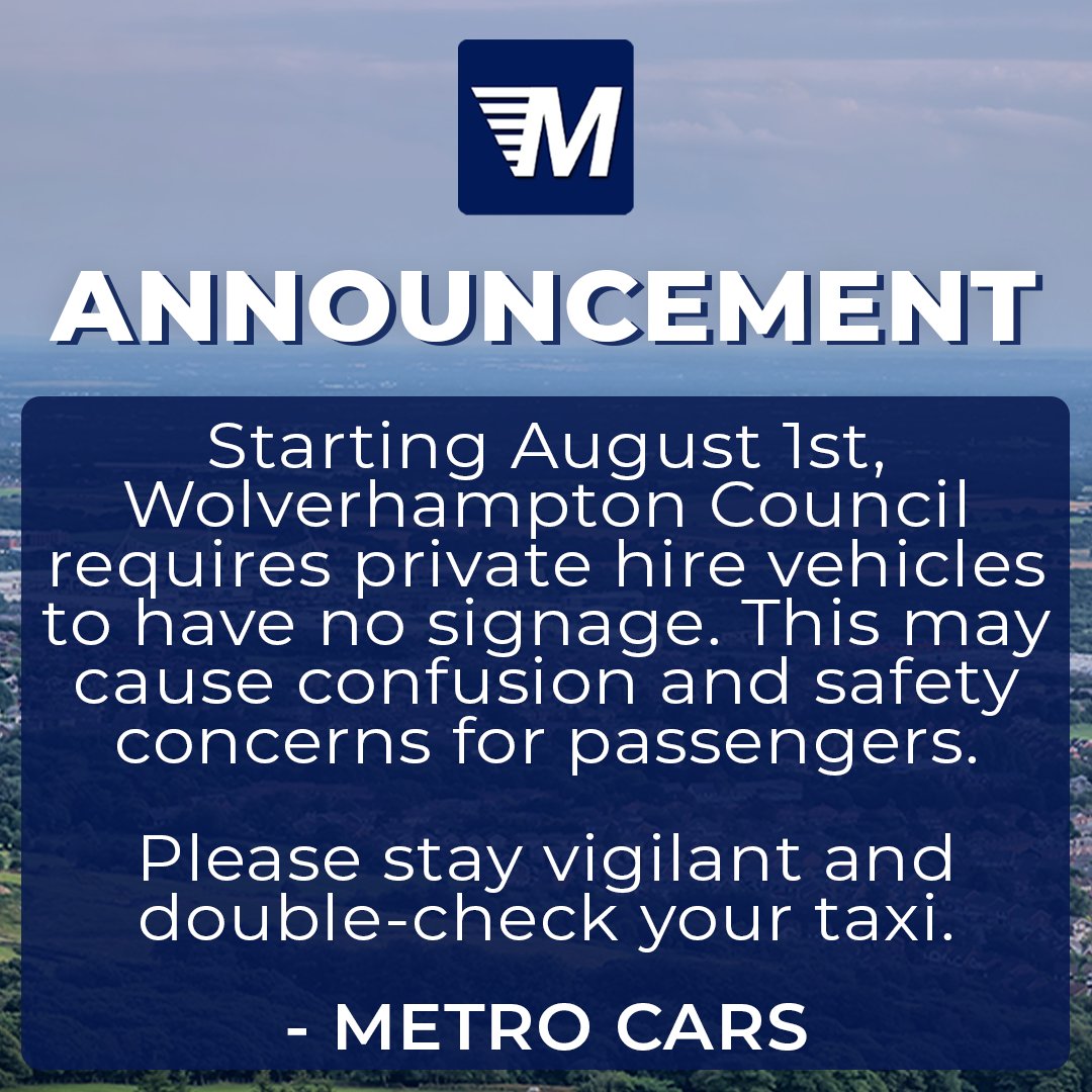 Metro_Bolton's tweet photo. Important announcement, please read ⚠️
-
📲 Download our app: https://t.co/w5wSLfqGtH
📞 01204 520 000
🌐 https://t.co/Nck4Q1agOO
-
#MetroCars #Bolton #BoltonTaxis #BoltonWanderers #GreaterManchester https://t.co/w9Jr03QOCS