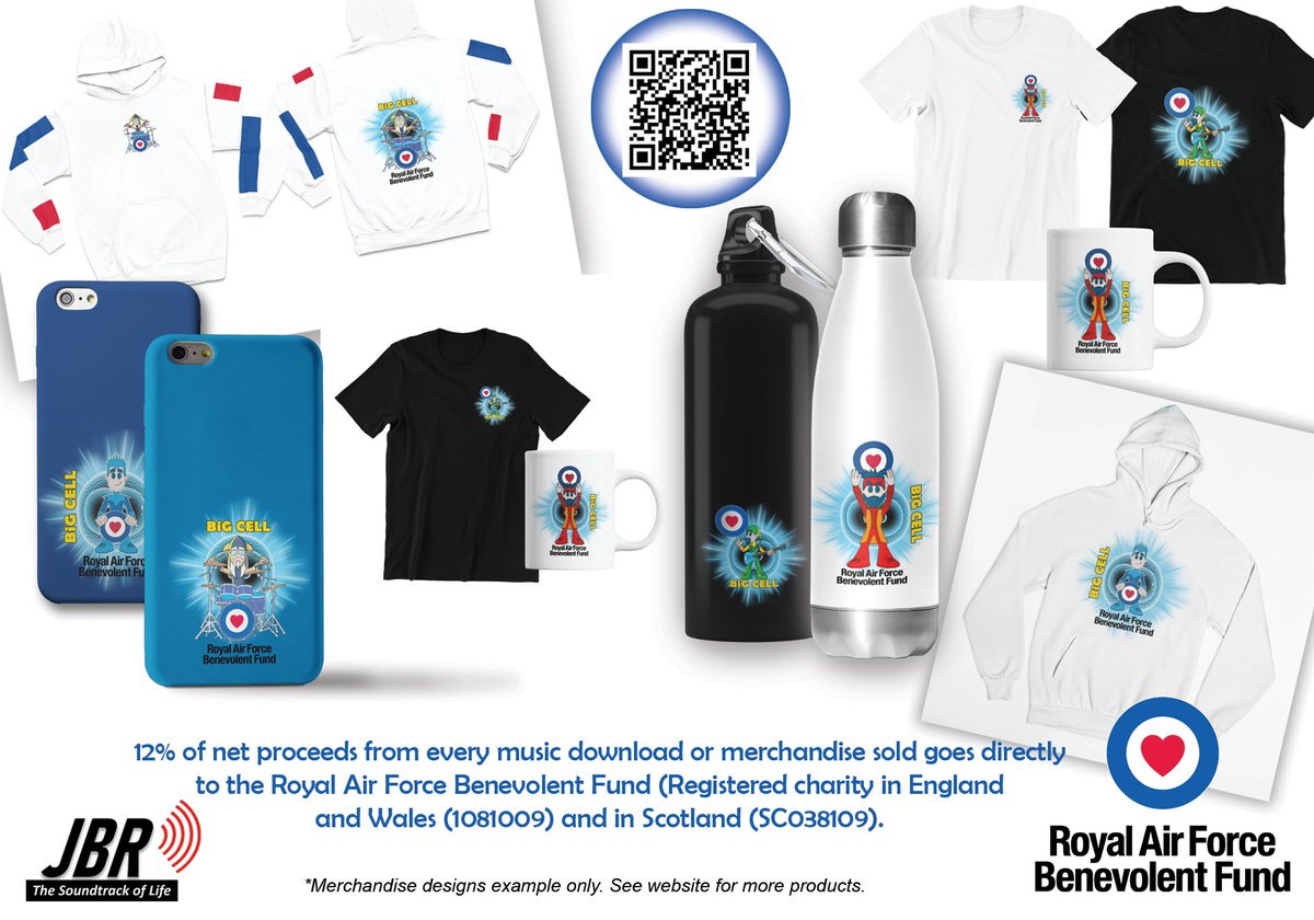 We are proud to support the Royal Air Force Benevolent Fund! 12% of the net proceeds from every music download or merch purchase will go directly to the charity.

Scan the QR code or click this link to check out our latest merch:
mailchi.mp/jambrothersrec…

rafbf.org