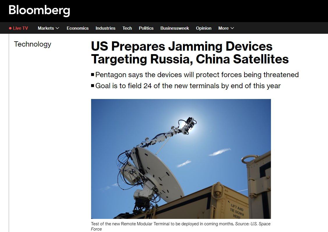 dana on X: "🇺🇸✖️🇷🇺🇨🇳 The US plans to deploy a new ground-based  electronic warfare system to counter Chinese and Russian satellites on case  of potential conflict – Bloomberg The first 11 installations