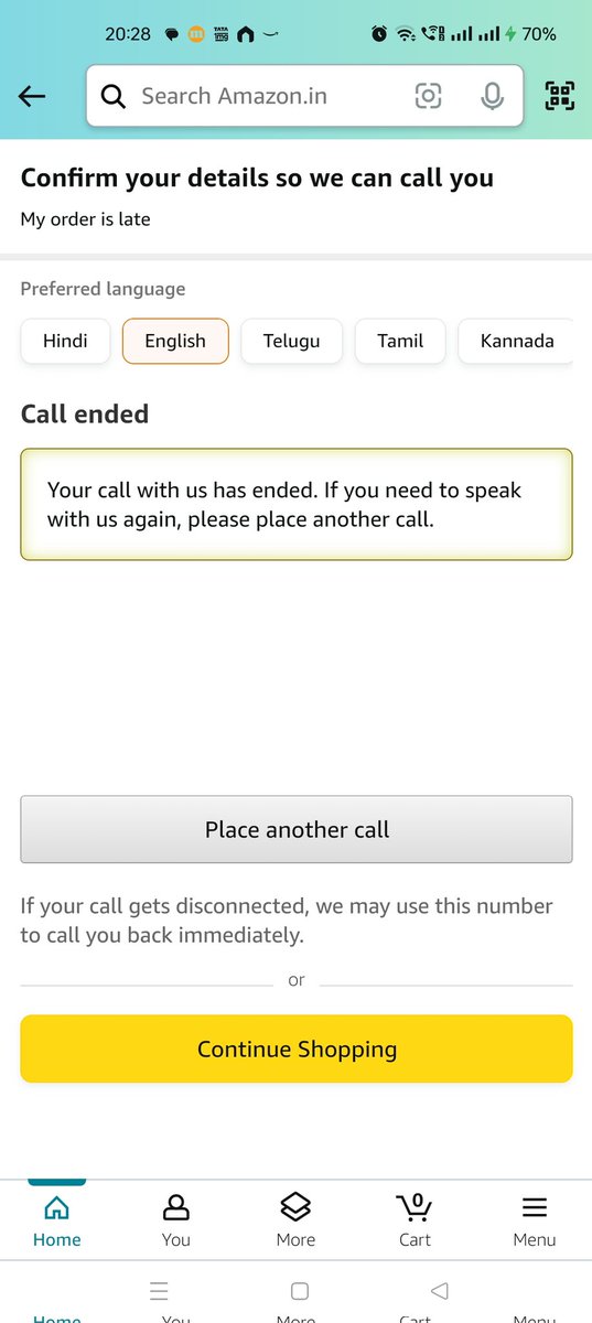 ravitwo's tweet photo. @AmazonHelp Doesn't work and you know it. See screenshots. https://t.co/FkTae8QCym
