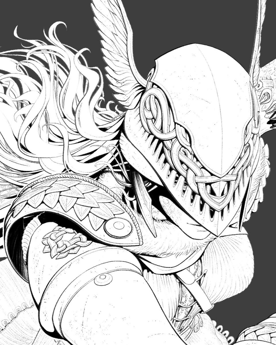 StudioOcami's tweet photo. Malenia, Blade of Miquella - Process
Here are the close-up images of our Malenia illustration. 
Malenia was definitely one of the toughest bosses in Elden Ring, excluding the dlc.
But we still love her❤️
#eldenring #malenia #eldenringfanart #fromsoftware #bandainamco #studioocami https://t.co/PLX3wrm4Ir
