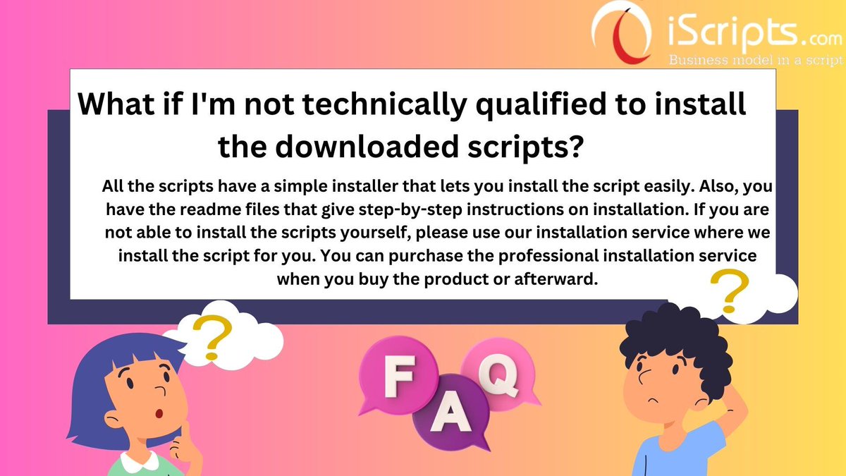iscriptsdotcom's tweet image. Got questions about iScripts? Check out our comprehensive FAQ page for all the answers you need! 💡📄 

hubs.la/Q02Gw_vx0

#iScripts #FAQ #CustomerSupport #TechHelp #clonescriptprovider #appdevelopmentcompany #webdevelopmentcompany #opensourcephpscript #usa