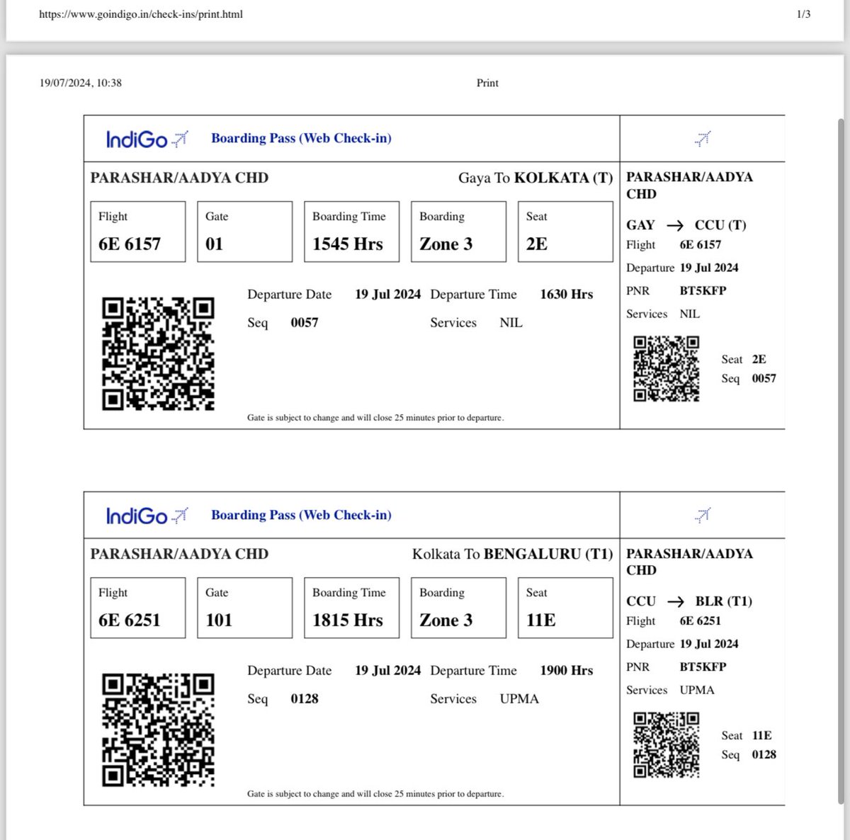 krgovind2006's tweet photo. @IndiGo6E my wife and 2 yrs daughter traveling from Gaya - Kolkata - Bangalore your flight ✈️ is delayed pls provide possible assistance . They need help https://t.co/zGSKPnEi8e