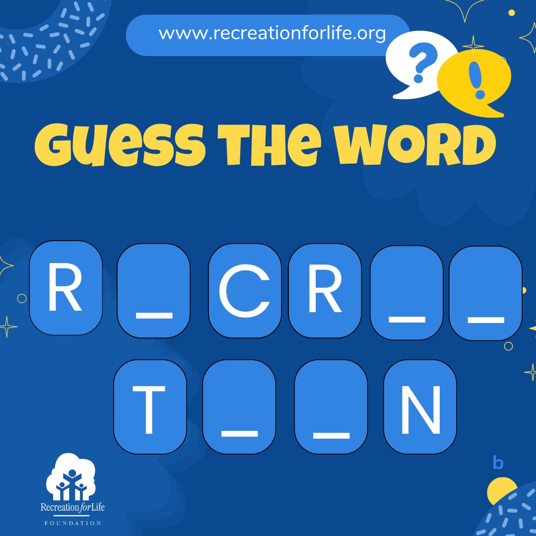 Recreation For Life Foundation tweet media