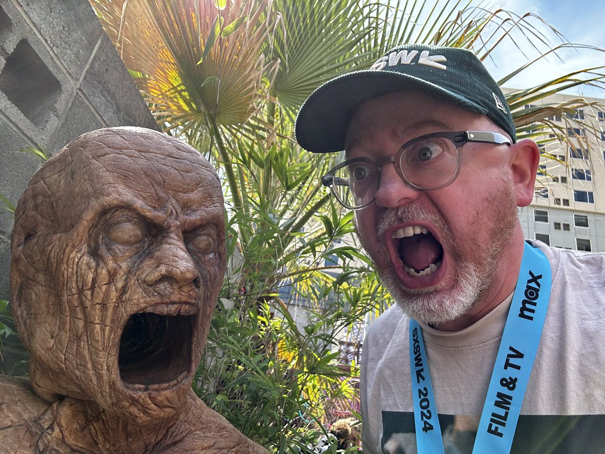 WhitlockAndPope's tweet image. Chilling with the screaming mannequin from Damian Mc Carthy’s ODDITY! This is THE scariest film of the year. Out in the US today, and it’ll be at the #EIFF in the UK next month! I really liked Mc Carthy’s CAVEAT, and this is a big step up from that. 👻