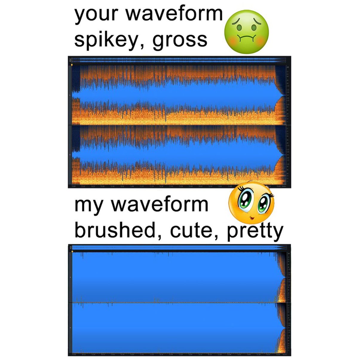 Decksaver's tweet photo. Mine looks cuter π₯° πβ
β
Hope you all have a great weekend!β
β
#musicmeme #musicfunny #audioengineer #engineeringmeme #mixingmeme #decksaver #producer #producing #musicproducer #musicfunnies #musicmemes #weekend https://t.co/8pE6oGSrfs