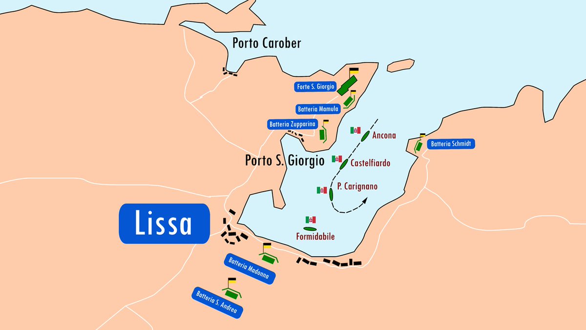 ITM_archives's tweet photo. 20th July 1866, the Battle of Lissa, a bad day for the Regia Marina.
An event often cited but rarely analysed in detail. I tried to do my humble part in this mini documentary: https://t.co/qTAqc4bkNZ
#battle #lissa #waratsea #regiamarina https://t.co/zZdnfZSAcQ