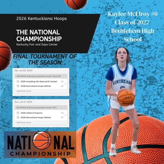 kayleemcelroy30's tweet image. Come check me and my team out for our last tournament of the season! @KYIN_Hoops_GBB @PGHKentucky @JrAllStarBB @PGHAkeem @riseupsports1