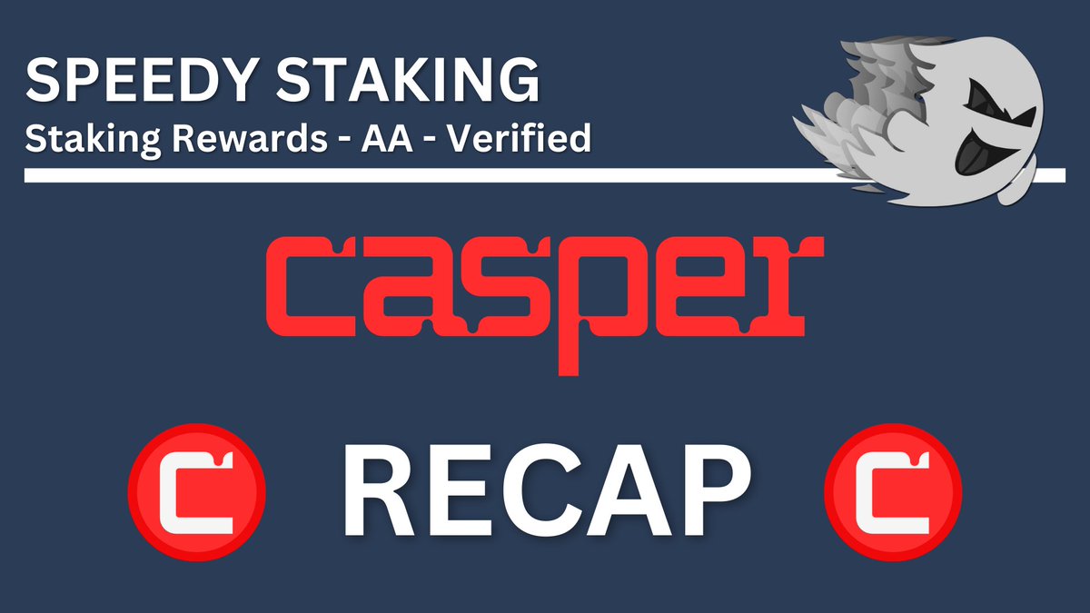 speedystaking's tweet photo. New week new updates from @Casper_Network 🚀

We’re giving away 250 $CSPR to three lucky winners! 💰

To enter:
✅ Follow us on Twitter
✅ Like and Retweet this tweet

Don’t miss out on the latest #Casper updates and $CSPR giveaways! 🔥 https://t.co/DOzf7O1hmw