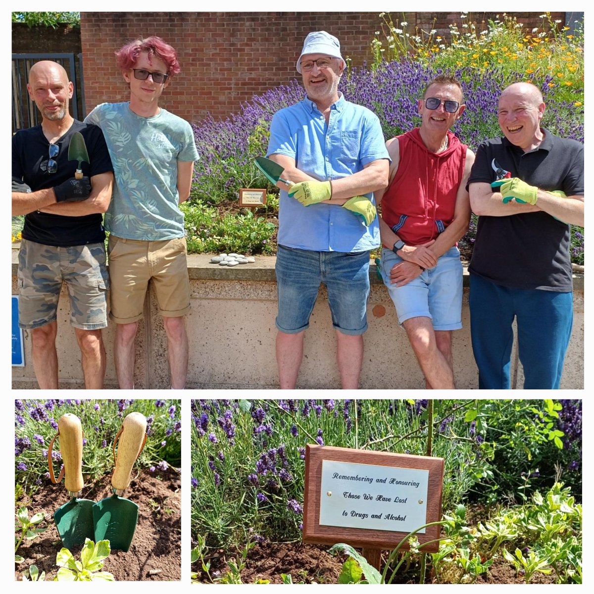 A huge shoutout and thank you to our men's group who helped get the gardens ready ahead of the remembrance event that will take place today from 3-6pm in Priory Gardens Coventry💜