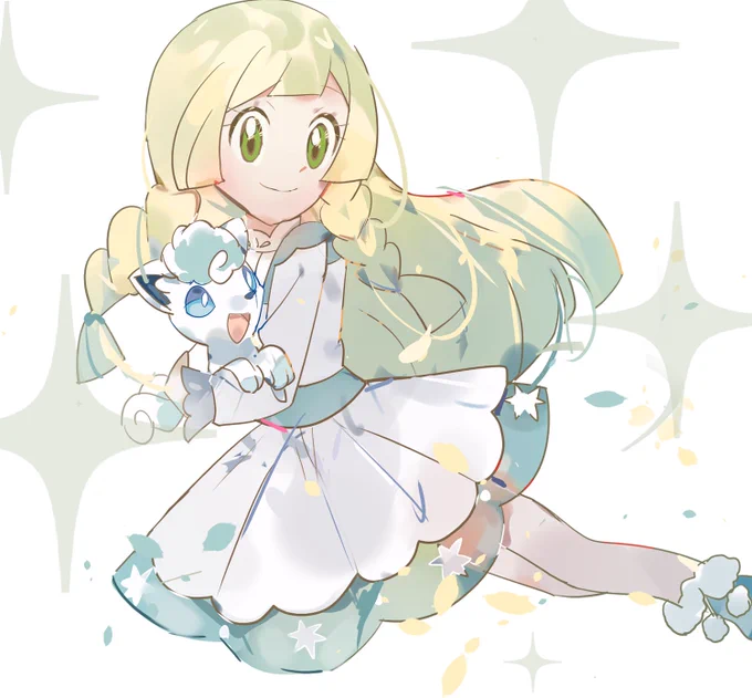 リーリエおじょうさまとシロン #anipoke #アニポケ
