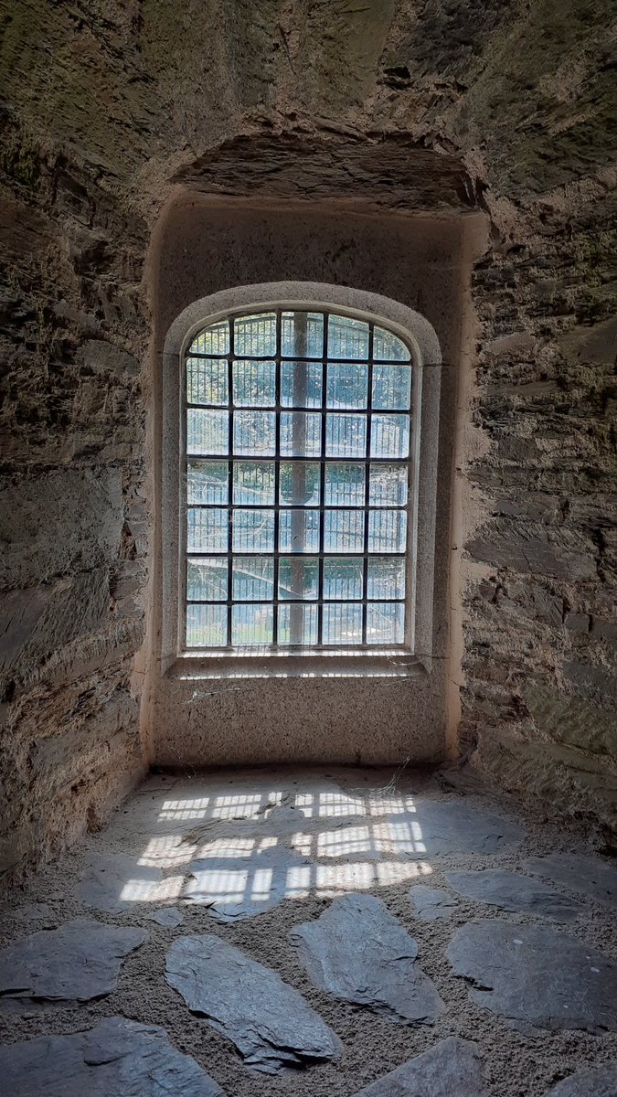 ROMANTIC RUINS of Barry Pomeroy Castle have inspired visitors through the centuries with tales of hauntings, it’s also surrounded by amazing woodland &amp; these beautiful windows have been perfect for spotting wildlife outside the walls too #schooltrip #britishhistory