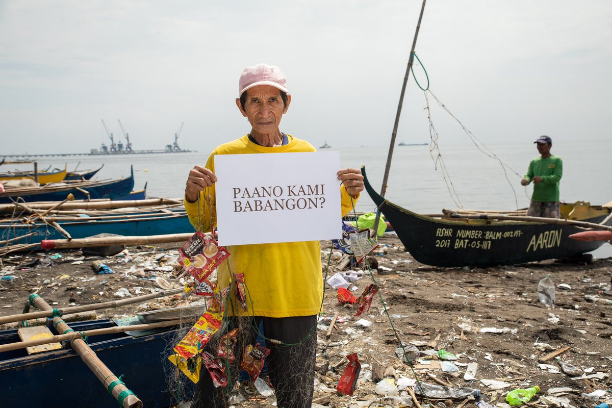 Fisherfolk like Ka Fred are watching their boats and nets get damaged by plastic pollution, forcing them to sail farther for fewer fish. How can they rise and support their families when the overproduction of plastics is wrecking their livelihood?

📸 Geric Cruz / Greenpeace