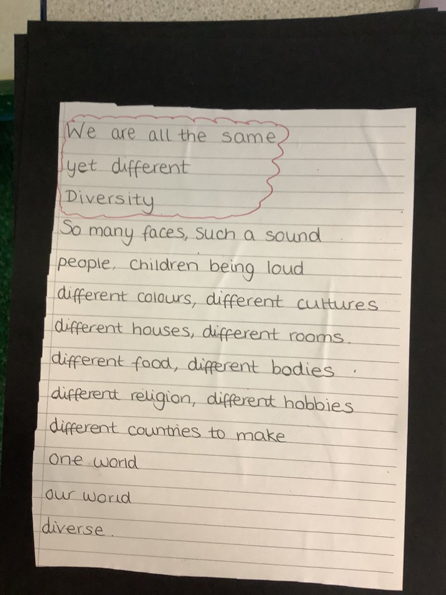 st_cadoc's tweet photo. Our poetry group with Mrs Norman, all based on Diversity. #stcadoc https://t.co/ZCl7fcPknr
