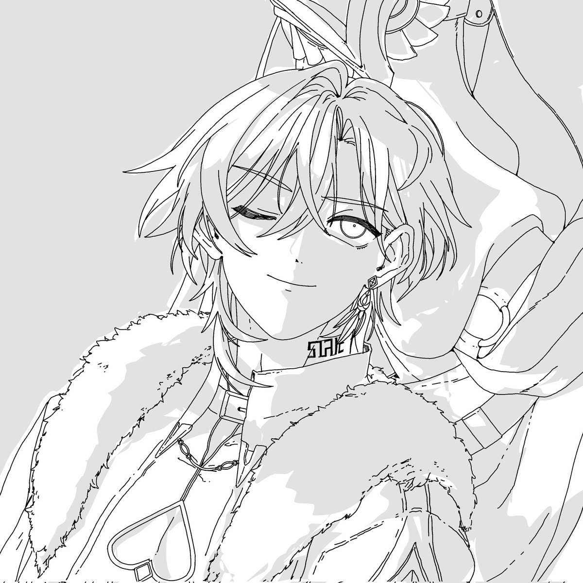 karasu1776's tweet photo. WIP

#崩壊スターレール #hsr #HonkaiStarRail #DrRatio #Aventurine #ratiorine https://t.co/Vw12BscEfR