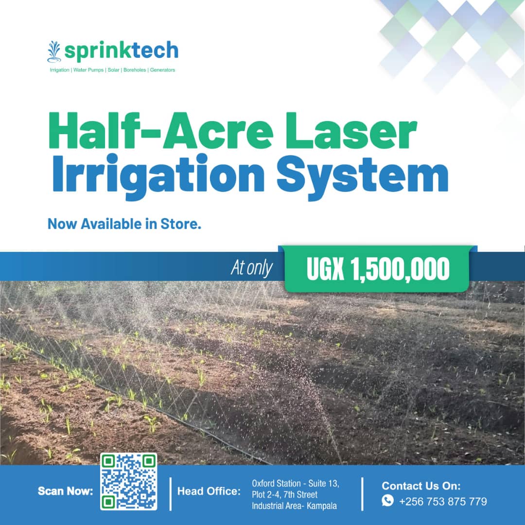 sprinktech's tweet image. Transform your farming with Lazer Irrigation System! available @Sprinktech . We’re here to introduce our Half-Acre Irrigation Kit, perfect for medium-sized plots and optimizing your crop yield. 💧🌱
#LazerIrrigation #FarmingTech #AgriInnovation