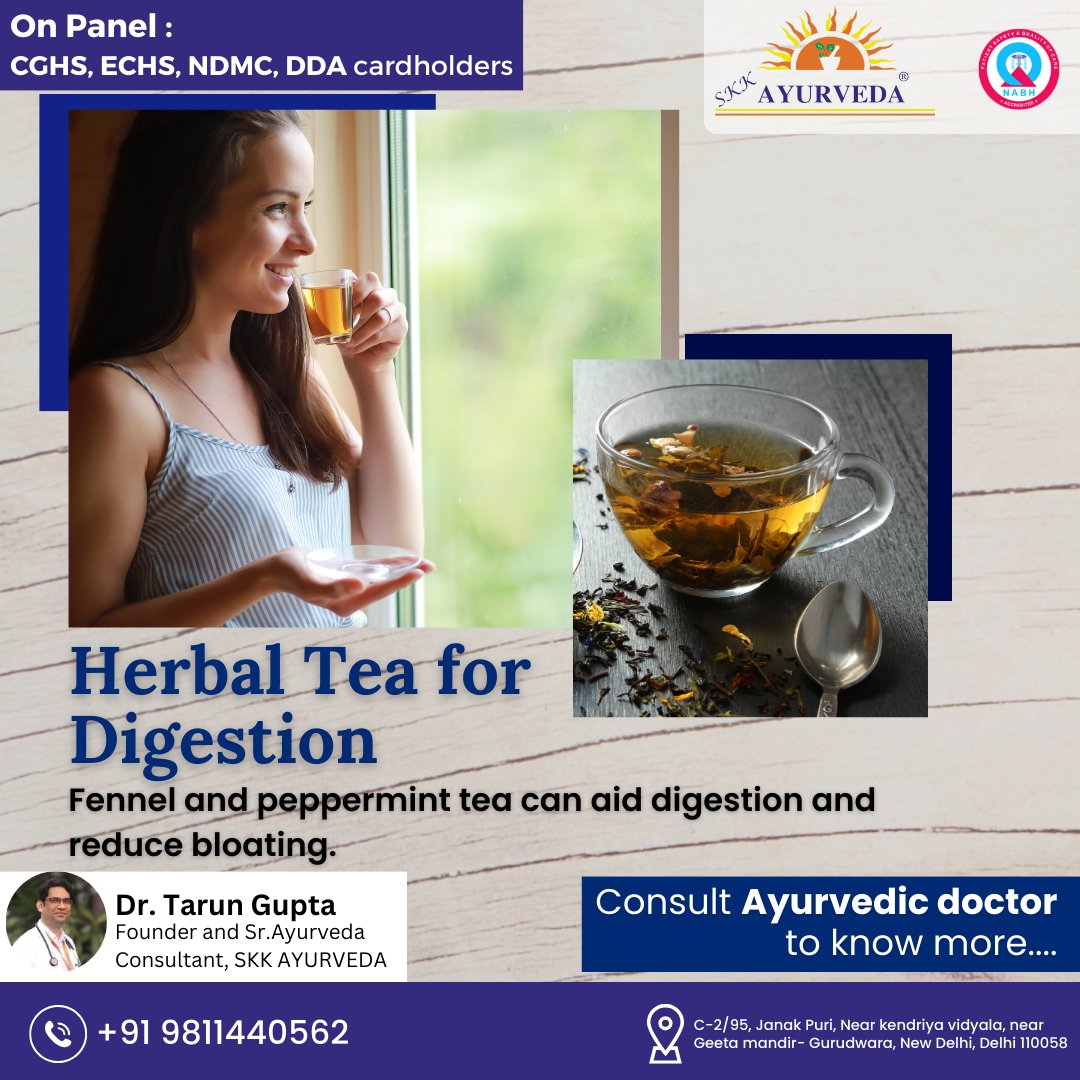 kayakalpdelhi's tweet image. Did you know that herbal teas like peppermint, ginger and chamomile have been used for centuries to aid digestion? 🌿 #ancientremedies #herbalhealing #digestiontips #DrRaniGupta #Ayurveda #BestAyurvedaInDelhi #Panchakarma #HerbalTea #Digestion #HealthyLiving #NaturalRemedies