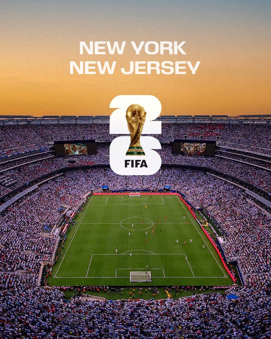 FIFAWorldCup's tweet photo. 📆 19.07.2026.
🏟️ New York New Jersey stadium.

Two years to go until the #FIFAWorldCup Final. 🏆 https://t.co/hVOVLCom4Q
