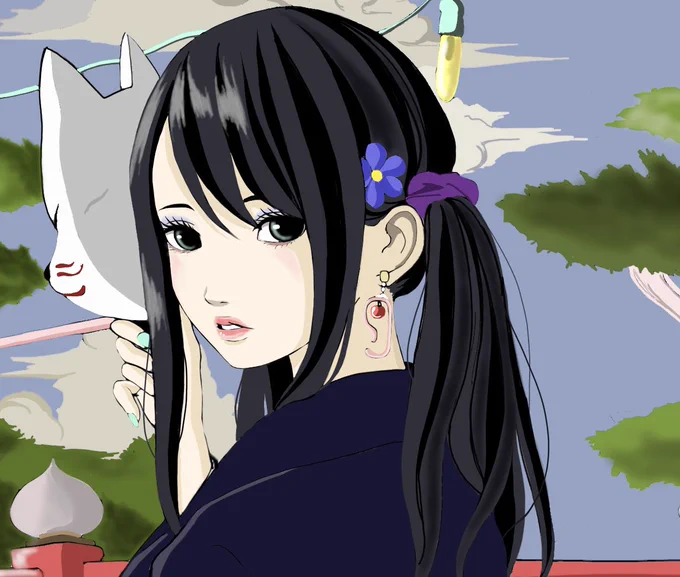 こんばんわイラストを描いてますDaisukeと申しますイベントとは違いますがクルミサというオリキャラをメインにしたイラスト展などさせていただいているのですがこれからも沢山の方に知ってもらいたくを拝見してもらいたく投稿させてもらいました#まぁにゃに語りたい 
