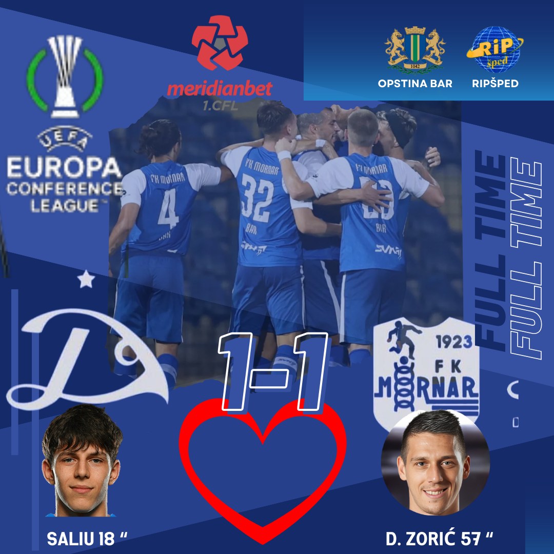 soccerinfo1977's tweet photo. 【カンファレンスリーグ予選1回戦・第2戦】7/18
 🇬🇪DINAMO TBILISI 1-1 MORNAR🇲🇪

[モルナル]
岸孝宗郎 / Kotaro Kishi（84分途中出場）

岸選手は終盤に途中出場で引き分け。
2戦合計2-3で予選2回戦に進出。
セルビアのラドニチュキと対戦。

常葉大学、マルタ。 https://t.co/AtBqiBamu0