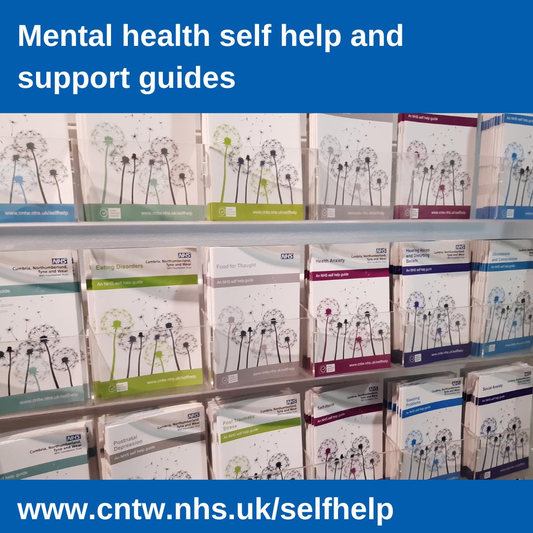 Did you know...?

We have a number of self-help guides on topics ranging from anxiety to sleeping problems and stress. They are available in a range of formats, including audio and British Sign Language, and can be found online at cntw.nhs.uk/selfhelp