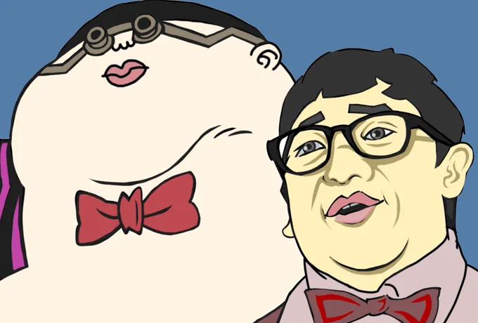何か似てるなぁと思って描いてみたフランキー一家「タマゴン」≒Wエンジン「チャンカワイ」#ワンピース #チャンカワイ #イラスト 
