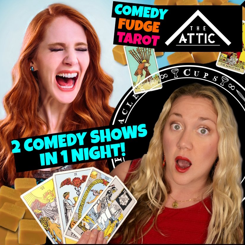 Diane Spencer - YouTube & club comedian (@dianespencerfun) on Twitter photo Comedy, Fudge and Tarot readings are coming to #southampton 🌜✨🍬😆
On 1 AUG, <a href="/theAtticVenue/">The Attic Southampton</a>
<a href="/Sarahiles82/">Sarah Iles</a> & I will be doing our delightfully funny standup shows back to back! 💖
Joins us for an evening of mirth, magic and mmmm.... Fudge 💦
TICKETS 🎟️ theatticsouthampton.co.uk/products/funni… Comedy, Fudge and Tarot readings are coming to #southampton 🌜✨🍬😆
On 1 AUG, <a href="/theAtticVenue/">The Attic Southampton</a>
<a href="/Sarahiles82/">Sarah Iles</a> & I will be doing our delightfully funny standup shows back to back! 💖
Joins us for an evening of mirth, magic and mmmm.... Fudge 💦
TICKETS 🎟️ theatticsouthampton.co.uk/products/funni…