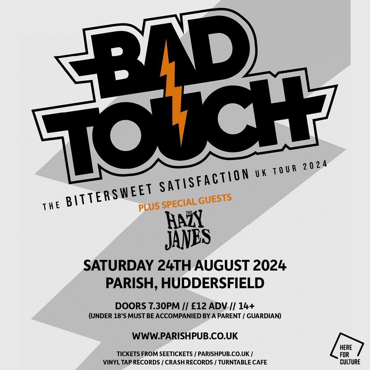ParishHudd's tweet image. SUPPORT ADDED 🤘🏼 Halifax blues rock duo, @TheHazyJanes will join @badtouchrocksuk on Sat 24th Aug as special guests! 🎟️ flying out for this show, grab yours now - parishpub.co.uk/gigs/721/

#badtouch #badtouchrocks #badtouchband #huddersfield #rock #bluesrock #classicrock #nwocr