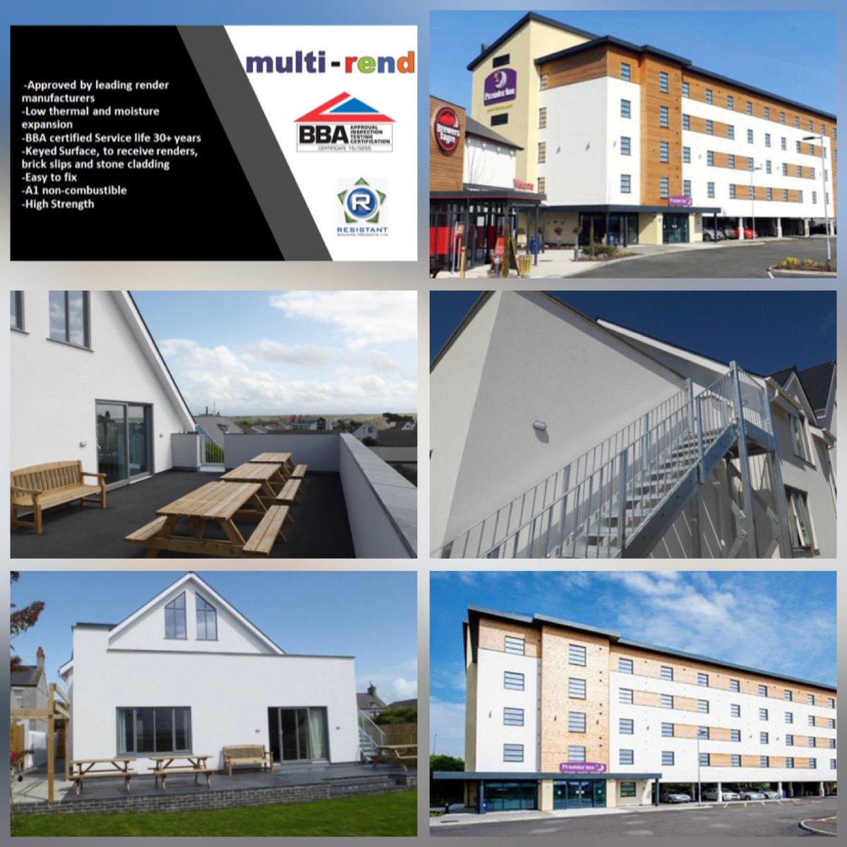 UkResistant's tweet photo. ☀️😎 It’s a beautiful day for rendering 🙌🏽☀️😎 
#multi-rend #bba #resistantbuildingproducts https://t.co/ds0svzoJ0K