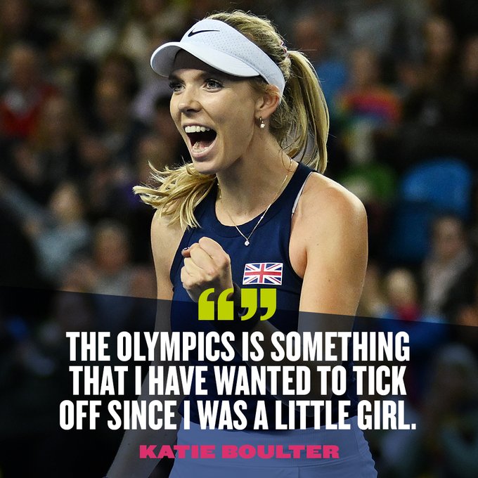 Quote from Katie Boulter on making her Team GB Olympic debut: “The Olympics is something that I have wanted to tick off since I was a little girl."