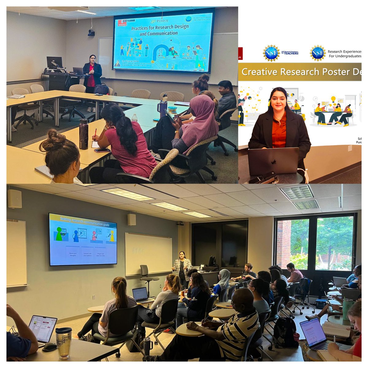 Dr. Anupma Thakur ๐ฎ๐ณ (@anupmathakur92) on Twitter photo Sharing insights on #researchdesign and #communication with <a href="/NSF/">U.S. National Science Foundation</a>-REU #undergraduates RETAIN #teachers was amazing! We explored #research questions, methodologies, and impactful #posters/#presentations. Exciting #discussions and #innovative ideas underscored #scienceoutreach Sharing insights on #researchdesign and #communication with <a href="/NSF/">U.S. National Science Foundation</a>-REU #undergraduates RETAIN #teachers was amazing! We explored #research questions, methodologies, and impactful #posters/#presentations. Exciting #discussions and #innovative ideas underscored #scienceoutreach
