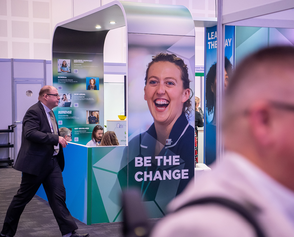 premmdesign's tweet photo. As part of this year's @theRCN Congress event we were briefed to create a large format stand to promote the RCN's new Institute and Academies project. Find out more about this project here: https://t.co/FhGDbaCQdu https://t.co/6lN6Ew3Eof