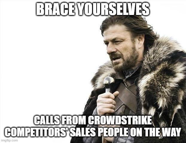BrianHonan's tweet photo. To all those impacted by the #crowdstrike issue today https://t.co/qafnLBc5zA