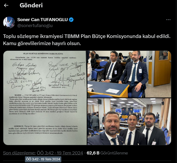 KaanCetinbas's tweet photo. YAHU HERŞEYE CEVAP VERMEK ZORUNDA MIYIZ?

Demeyin. Hak edene hak ettiğini, hak ettiği üslupla verin.

Memur-Sen Konfederasyonu adına Plan ve Bütçe Komisyonunda 10 saati geçkin süre zarfında @sonertufanoglu;

📍1. Dereceye gelmiş tüm kamu görevlilerine 3600 Ek Gösterge verilmesi,
📍Vergi dilimlerinin %5, 10, 15 olarak revize edilmesi,
📍Toplu Sözleşme İkramiyesinin geri verilmesi hususlarında mücadele ederken, Malum Sendikanın Genel Başkanının sosyal medya algı yönetiminde mahir olduğunu unutmuşuz. Pardon.