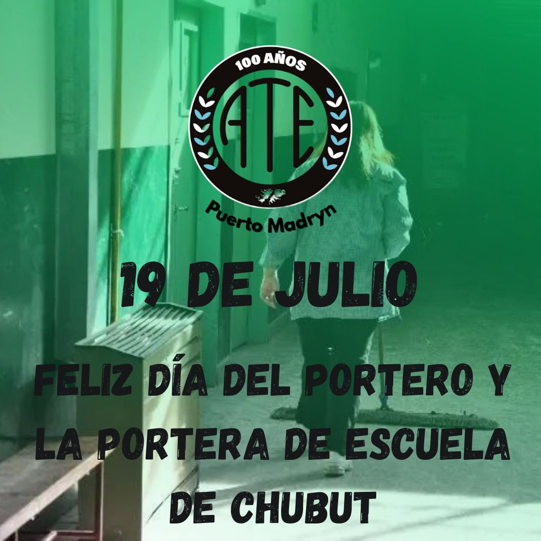 📅Mediante la Ley provincial VIII Nº 82 se declaro al 19 de julio como el Día del Portero de Escuela, considerándose a este como no laborable  como forma de reconocer la fundamental función que cumplen en los ámbitos educativos.
Feliz día compañeras y compañeros‼️