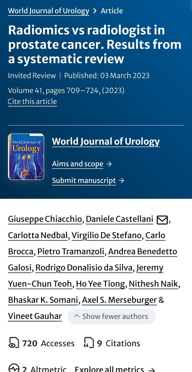 DrG (@docgauhar) on Twitter photo <a href="/PCFnews/">Prostate Cancer Foundation</a> <a href="/urotoday/">UroToday.com</a> No do #AI when trained will outperform itself
#UroSoMe <a href="/PCFnews/">Prostate Cancer Foundation</a> <a href="/urotoday/">UroToday.com</a> No do #AI when trained will outperform itself
#UroSoMe
