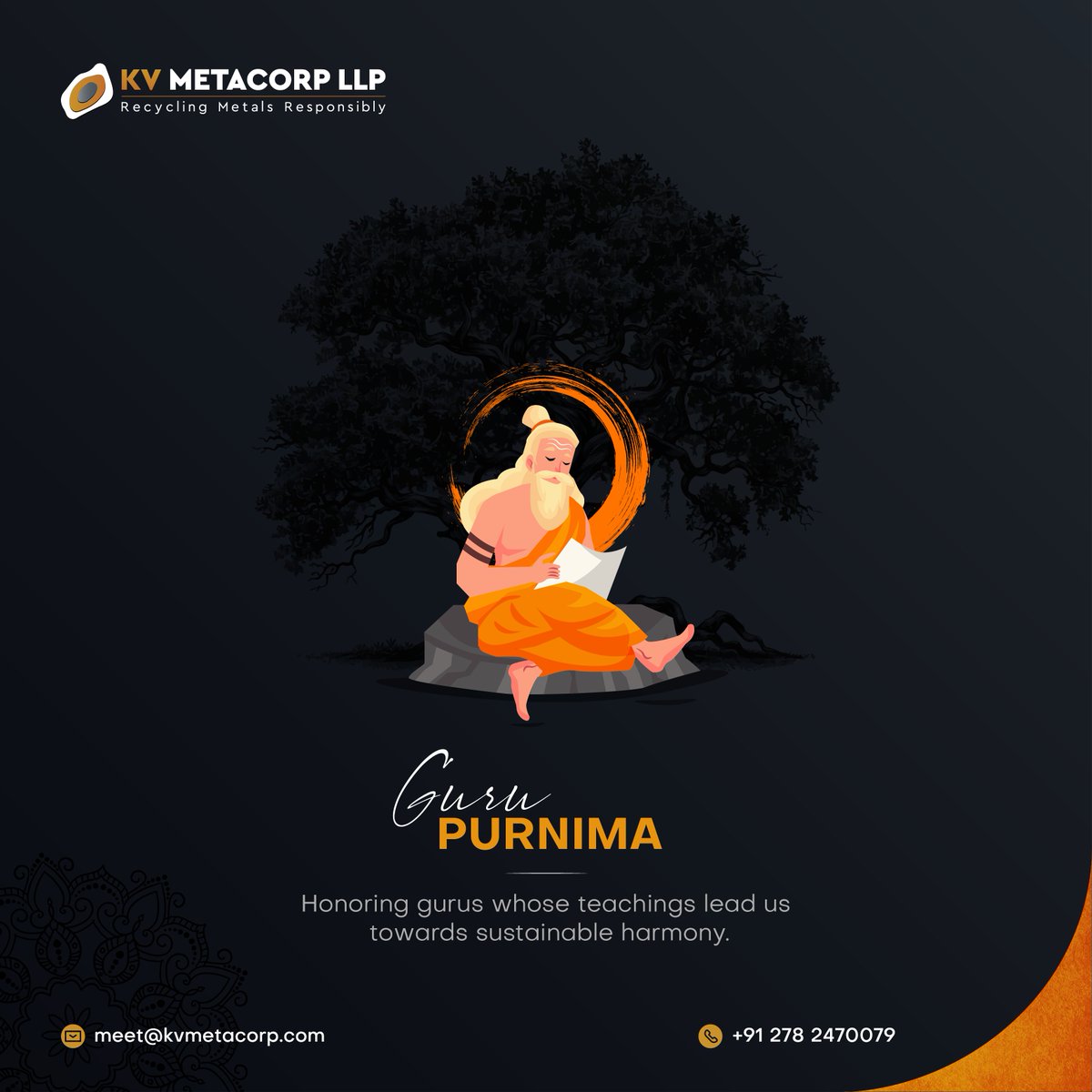 kvmetacorp's tweet photo. This Guru Purnima, we honor the gurus whose teachings inspire us towards a future of sustainable harmony and growth.
Happy Guru Purnima

#gurupurnima #gurupurnima2024 #gurupurnimablessings #gurupurnimacelebration #gurupurnimawishes #kvmetacorp https://t.co/I1Uex78Gza