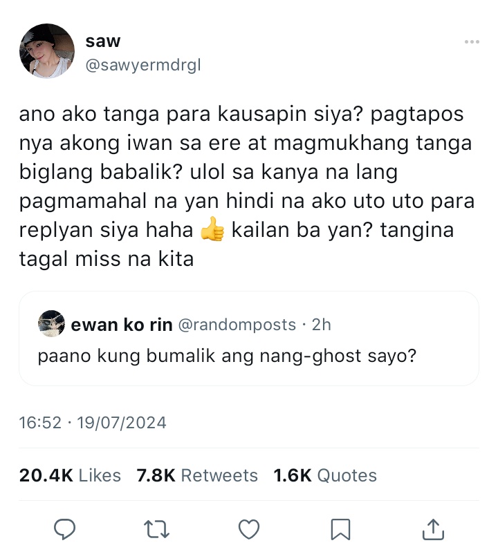 forsoulliesnk's tweet image. ghost
a #sunki few tweets au

paano kung bumalik ulit ang nang-ghost sayo?