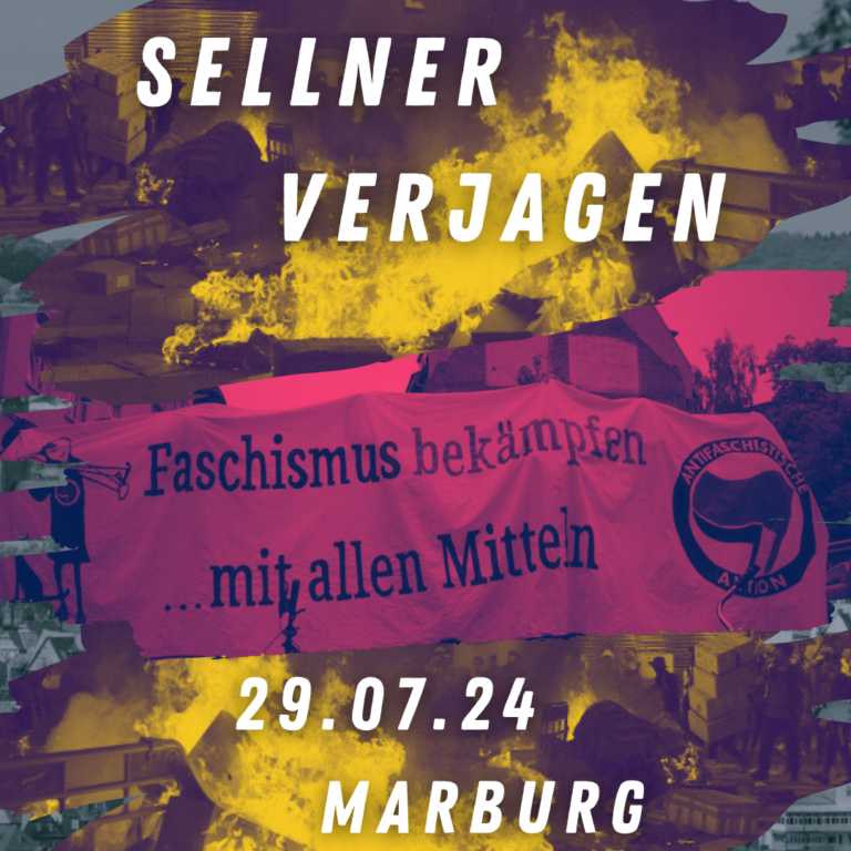 Am 29.07 kündigt der Faschist Martin Sellner im Rahmen seiner „Remigrationstour“ eine Lesung in Marburg an. Angesichts der Vernetzung der sogenannten „Neuen Rechten“ mit der „Deutschen Burschenschaft“ ist die Ankündigung nicht überraschend. /1