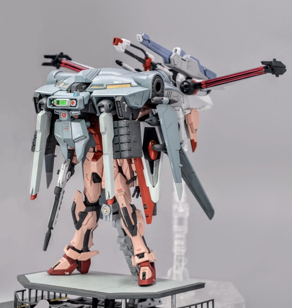 【未組立】RG ストライクルージュ I.W.S.P + キャバリアーアイフリッド ルージュⅡ完成③ ストライクルージュⅡとキャバリアーアイフリッド-X4