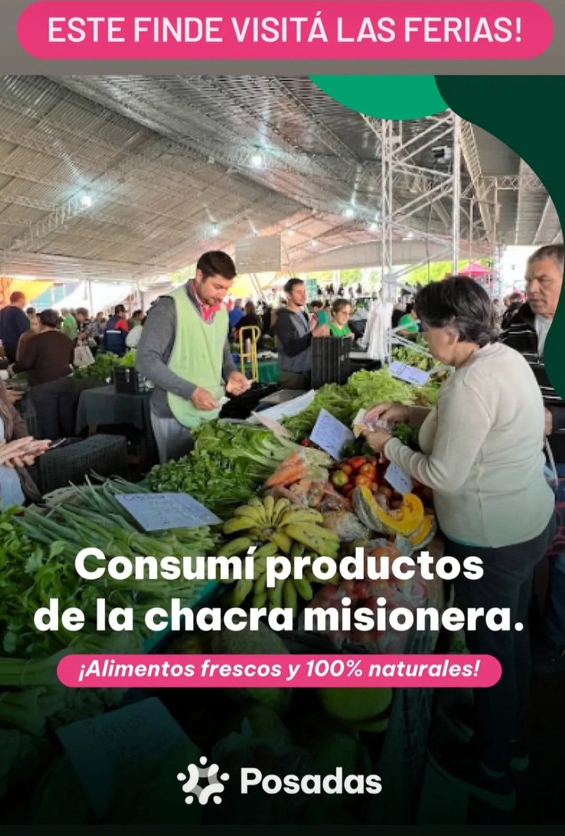 Este sábado y domingo acercate a cualquiera de los puntos de venta de las ferias francas posadeñas y llevá a tu mesa alimentos frescos y 100% naturales!

Te esperamos!

Municipalidad de Posadas 
Lalo Stelatto 
Ivan Malawka 
Nicolás Safrán 
Diego Carmona