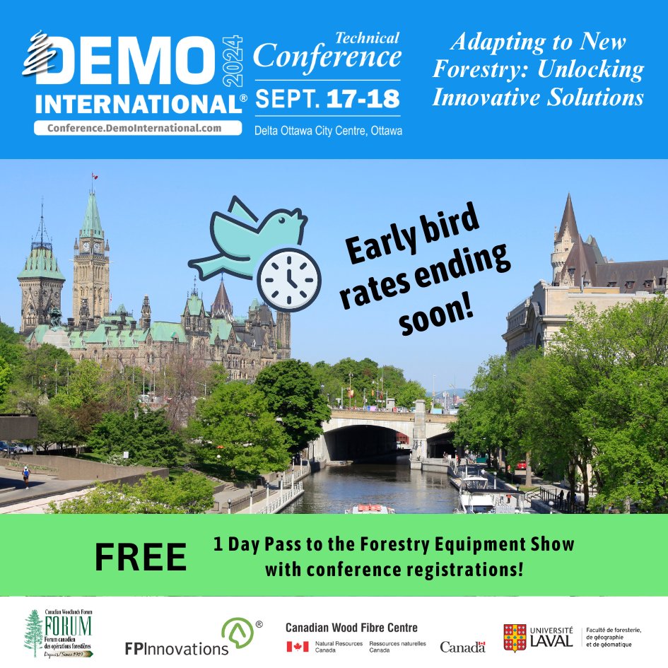 DemoIntl's tweet image. 🚨 Early Bird Rates Ending SOON! 🚨 
Don&apos;t miss out on saving big! Register by July 20 and secure your spot at the best rate. 📅 Sept 17 &amp;amp; 18, 2024 📍 Delta Hotels Ottawa City Centre
Register Now! conference.demointernational.com
#DemoConference #OttawaEvents #DEMO2024