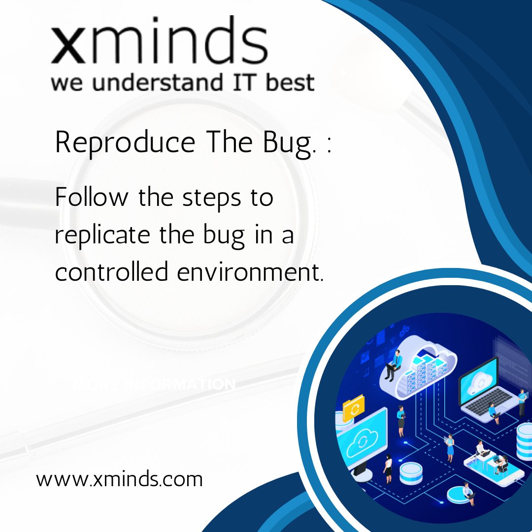 Xminds's tweet photo. Embark on discovering and resolving bugs in your projects with these four essential steps in the bug life cycle process. Let's navigate the bug life cycle journey together!
#BugLifeCycle #SoftwareDevelopment #CodingTips. https://t.co/R56RenlVtX