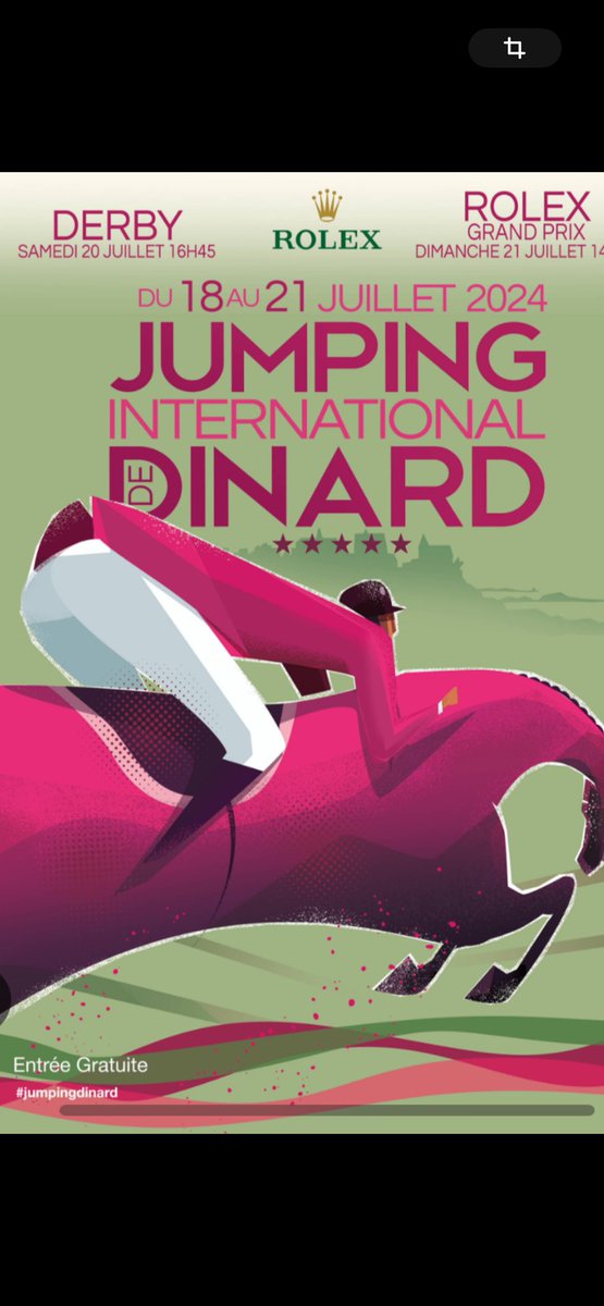 🔴Rdv ce week les amis🔴
🏇 <a href="/jumpingdinard/">Dinard CSI 5*</a> <a href="/beinsports_FR/">beIN SPORTS</a> 3️⃣
➡️Samedi 16h45 Derby de Bretagne 
➡️Dimanche 14h45 GP <a href="/ROLEX/">ROLEX</a> 
🤜🏻Avec <a href="/PierreDurand88/">Pierre Durand</a>