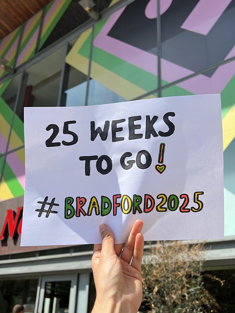bradford2025's tweet photo. 25 weeks until 2025! 😱

We're counting down the weeks to 2025 with our new TikTok series exploring fun facts about Bradford! Get ready as every week until 2025 we'll dive into a different topic to uncover some lesser-known truths about the UK's City of Culture...

👉 Follow our TikTok @/bradford2025

Watch part one now: https://t.co/19k4Yqps1e

#25WeeksTo2025 #Bradford2025 #UKCityofCulture
