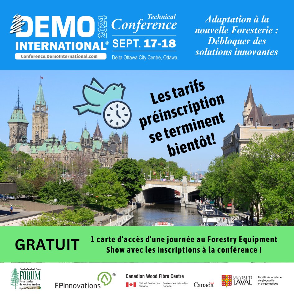 DemoIntl's tweet image. 🚨 Les tarifs préinscription se terminent bientôt! 🚨
Ne manquez pas l&apos;occasion de faire des économies importantes! Inscrivez-vous avant le 20 juillet pour la conférence Demo International et assurez votre place au meilleur tarif. 📅 17 et 18 septembre 2024 📍
#DemoConference