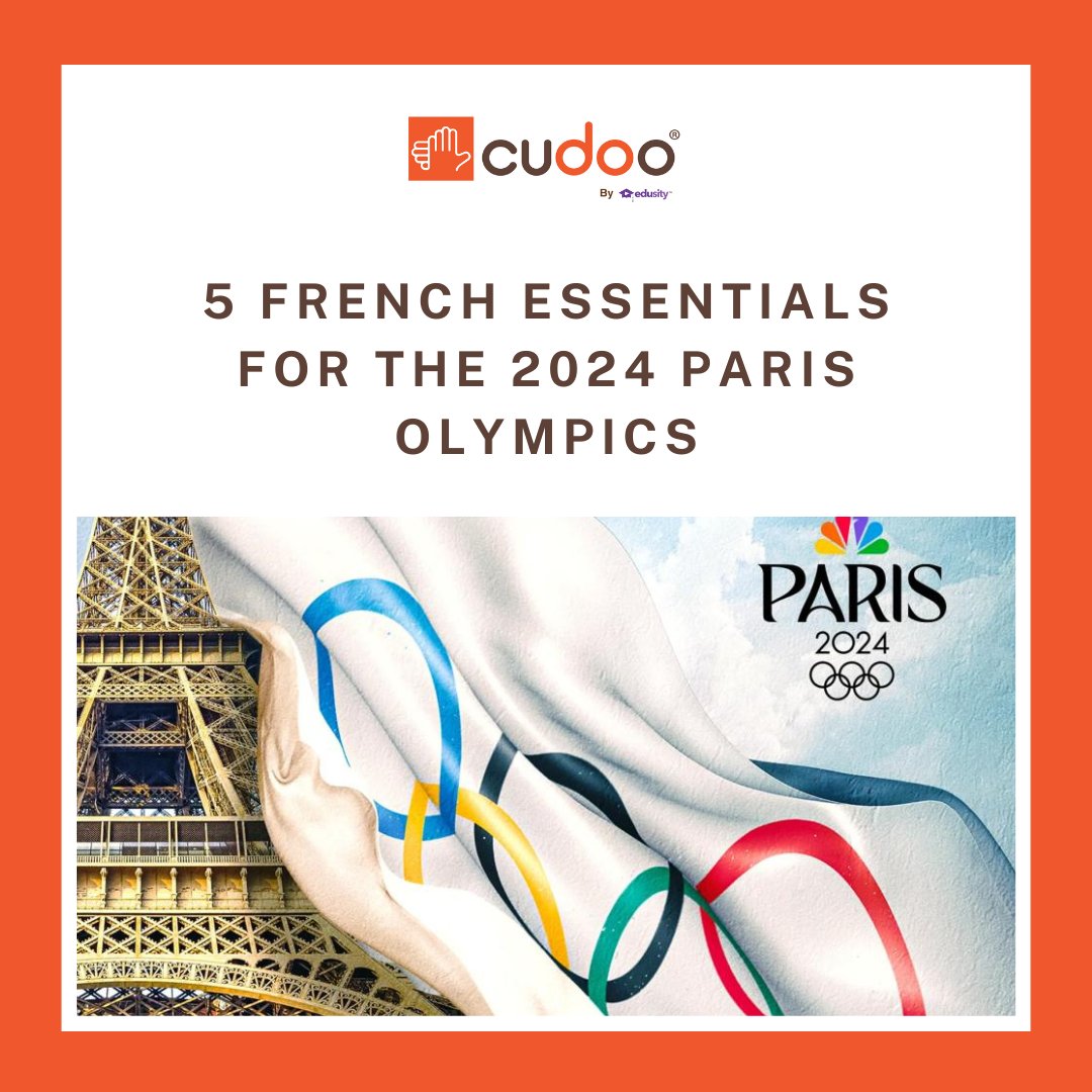 Cudoo_LMS's tweet photo. Bienvenue aux jeux olympiques! Get ready for the 2024 Paris Olympics by brushing up on French culture and language skills. Read more on how to learn with Cudoo! https://t.co/0rjuxrW5Os https://t.co/lPfqWtP0I0