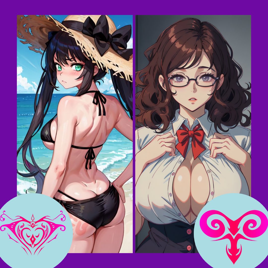 caidansfwrpg's tweet photo. 🩵Laura🩵&amp;💜Mona💜
Laura: Forlorn (She's always anxious and nervous, so it fits her)
Mona: Slave (She's really rebellious and doesn't like orders)

Art by: HAYUN, AI

#LewdRP #nsfwtwt #nsfw_twt #nsfwacc https://t.co/gKeFNXHRYI