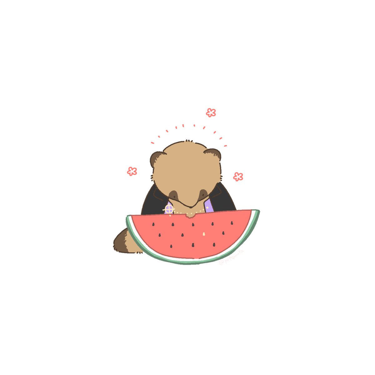 「たぬきのひとくち」|葵しずなのイラスト